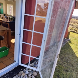 Vinduespudsning på landet
