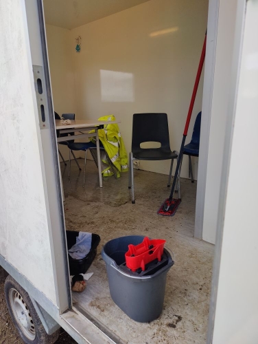 Erhvervsrengøring af vogn